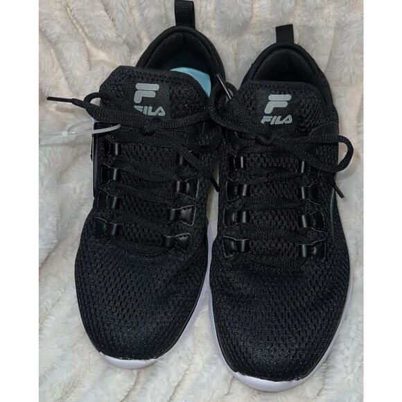 Fila Memory Neometric Black Womens Shoes - Memory Foam‎ - Size 10 W - Picture 1 of 7